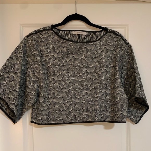Zara Wide Sleeve Crop Top - Picture 1 of 6